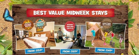 Stay at the Chessington World of Adventures Resort from only £149 per family