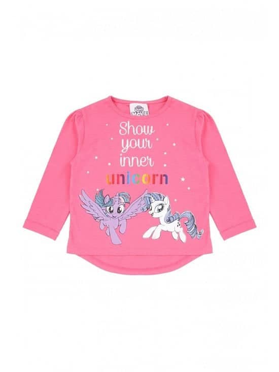 Younger Girls My Little Pony Slogan Top Now Only £4