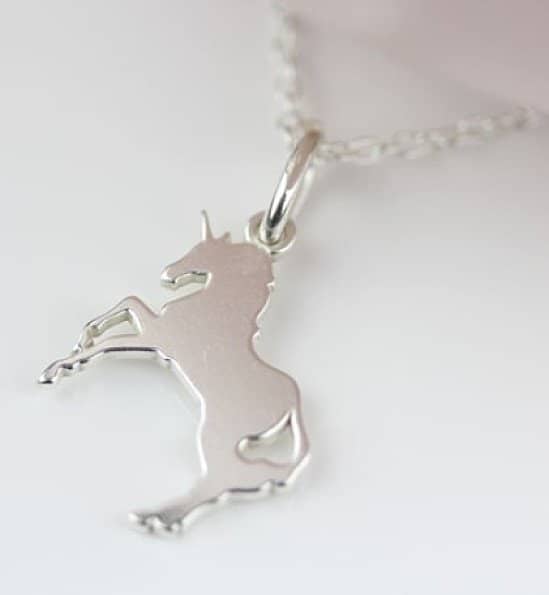 Unicorn Silver Necklace