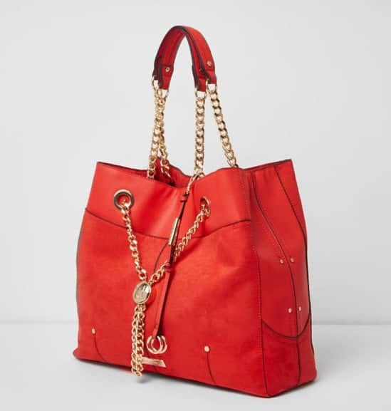 NEW IN - Red chain RI lock winged tote bag £42.00!