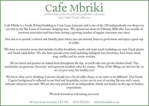 Visit us today for a great lunch to start you off for the weekend!