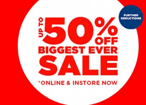 SAVE up to 50% in our BIGGEST EVER SALE!