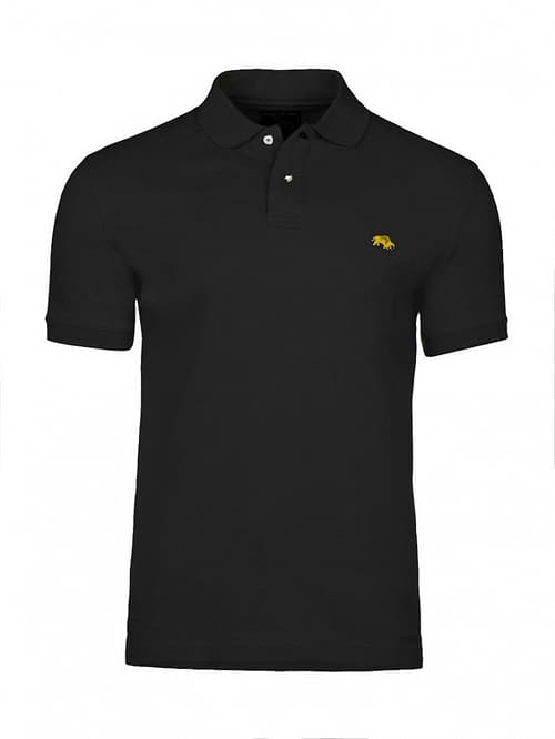 SAVE 20% OFF Muscle Fit Plain Polo - Black!