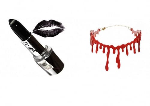 WIN – Black Lipstick & Blood Choker