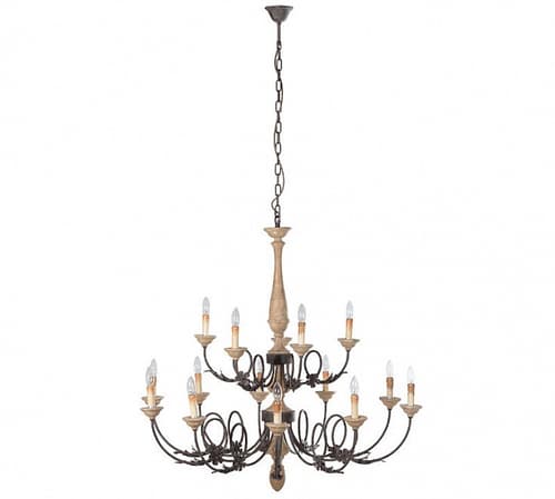 1/2 PRICE - Grand Wooden Chandelier!