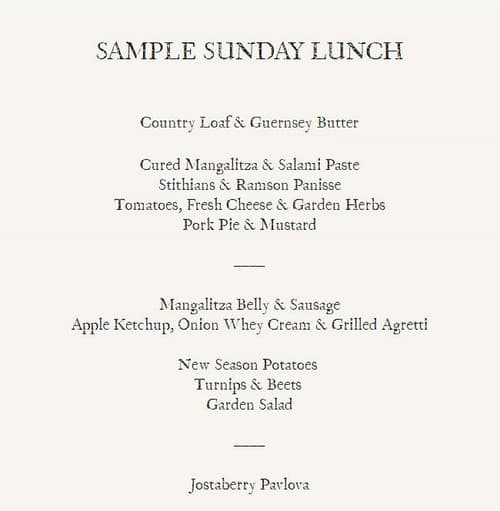 Come and sample our sunday lunch menu!