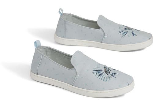 Disney X TOMS Blue Cinderella Glass Slipper Women's Deconstructed Alpargatas - £58.00!