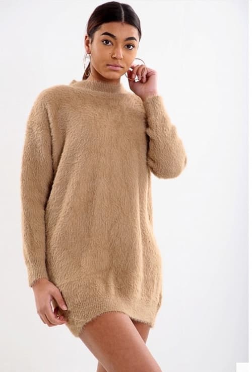 Fluffy Jumper Dress