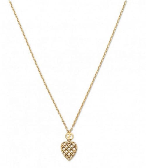 Save- Gucci Diamantissima 18ct Yellow GoldHeart Pendant with Chain