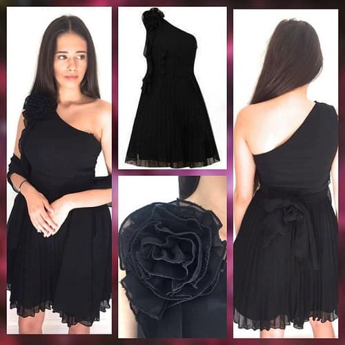 Black skater dress