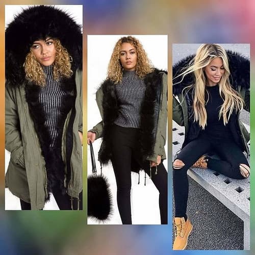 Thick oversized parka