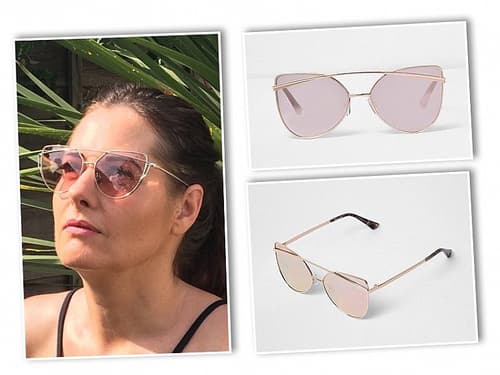 Rose Gold Tint Cat Eye SunGlasses