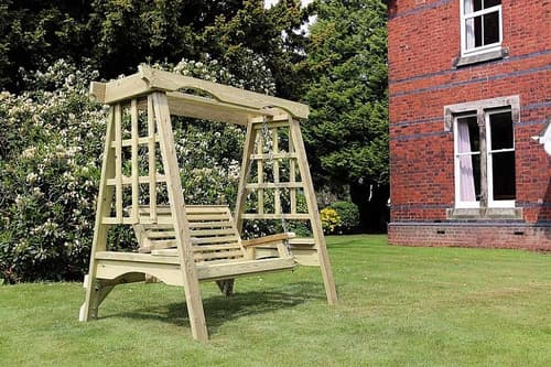 Cottage Garden Wooden Swing 2 Seater
