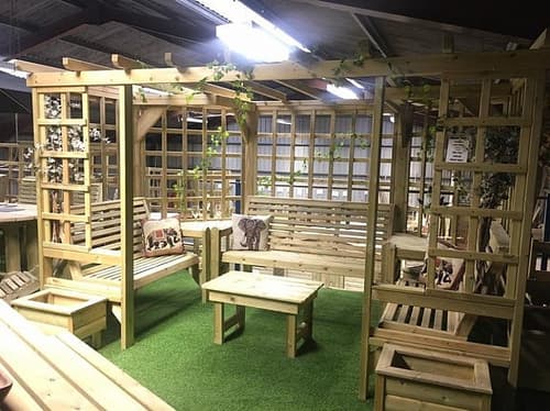 Riviera Large Garden Pergola 7 Seater
