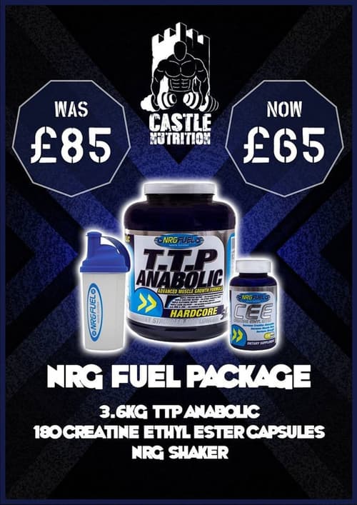 Looking to Bulk up? Check out our new NRG Fuel Package, including TTP and Creatine