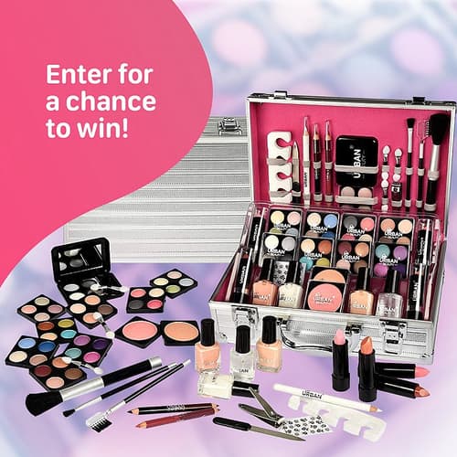 WIN a 64 Piece Makeup Set + Vanity Storage Case!