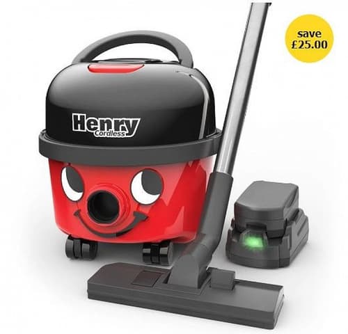 SAVE £25.00 - Henry Cordless Vacuum 6L!