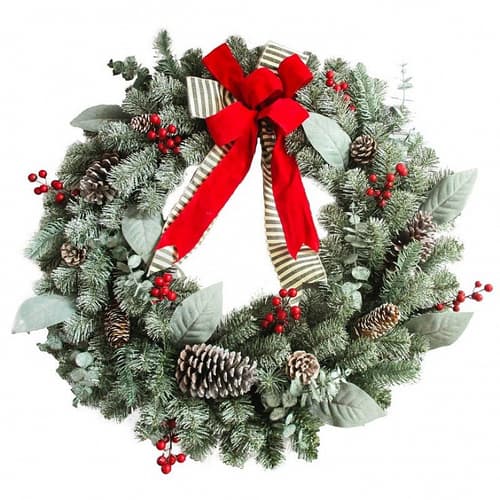 Floral China Tea Cup & Festive Wreath Crafternoon