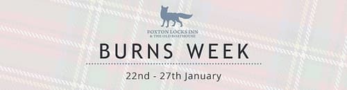 Burns Week at Foxton Locks Inn