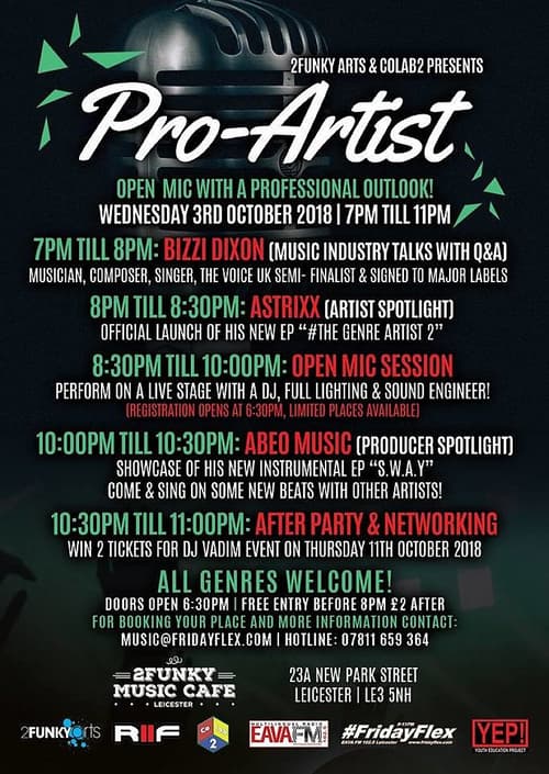 Pro-Artist: Open mic