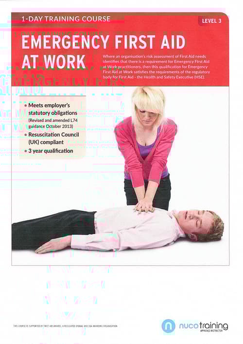 Emergency First Aid at Work Qualification Course