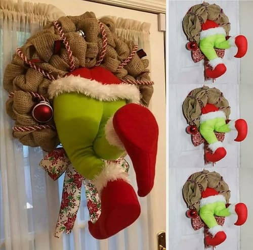 How the Grinch Stole Christmas Burlap Wreath