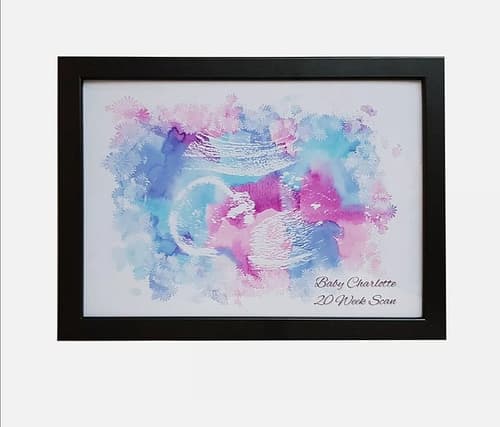 Personalised BABY SCAN PHOTO KEEPSAKE