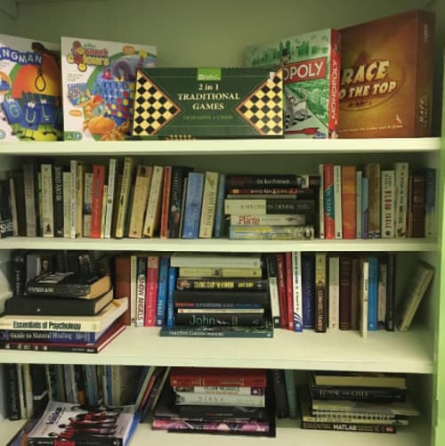 Come and relax in our library upstairs and watch the world go by with a book in your hands....