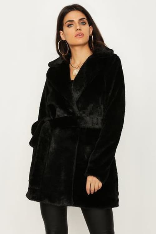 Black Belted Coat
