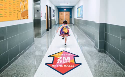 Social Distancing Tool: Temporary Floor Stickers - £32.00!