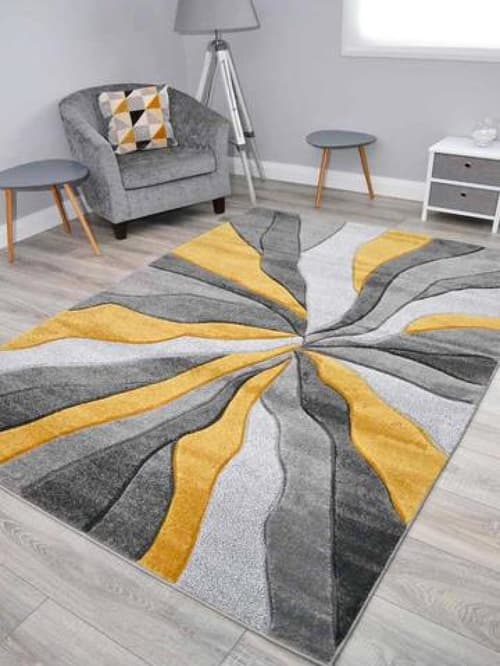 Sahara Splinter Gold Rug