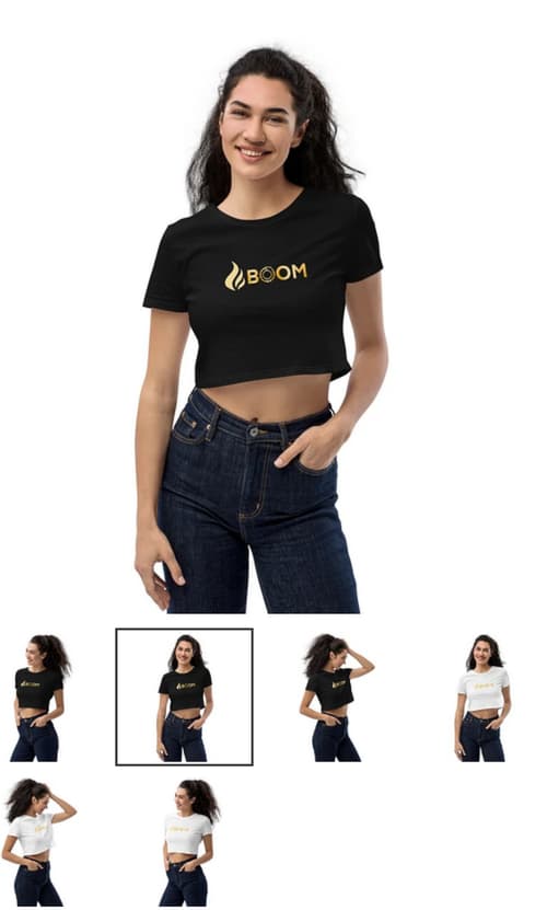 BOOM Women's Organic Crop Top