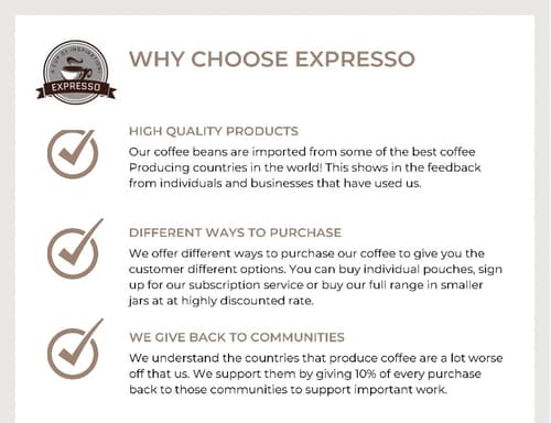 Why choose Expresso?