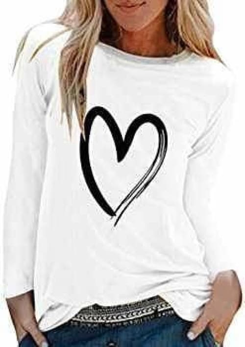 Women's T-Shirt Round Neck Short Sleeve Solid White Tops Fashion Print Blouses Summer Dress Polo