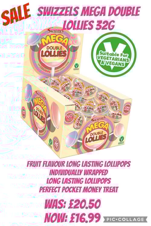 SALE Swizzels Mega Double Lollies 32g