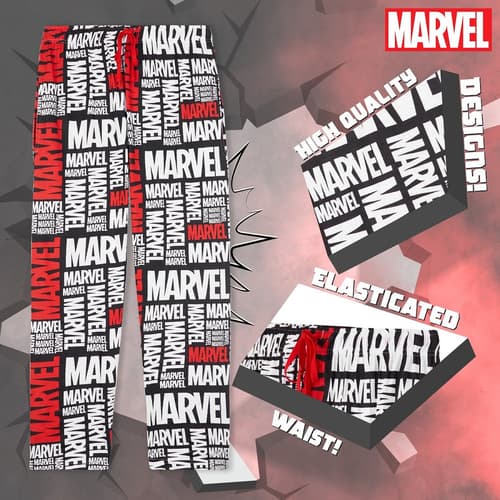 MARVEL Mens Pyjama Pants, Nightwear Mens Pjs Bottoms