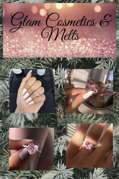 Pink Heart Cubic Zirconica Ring