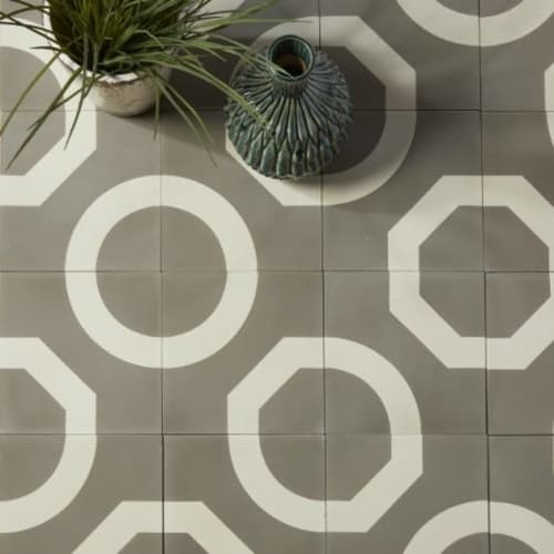 Outlet – Illusion Encaustic Warm Grey £20 Per Sq.m