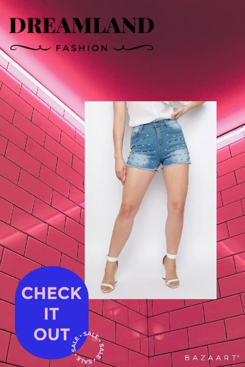 Luca Pearl Embellished Shorts Now £10.00 Was £22.99