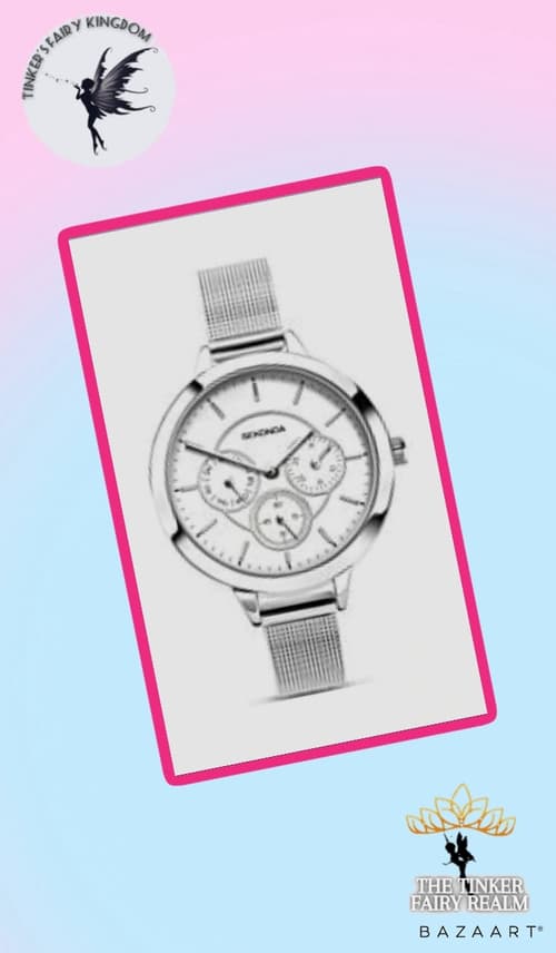 Sekonda Women's Fashion Big Dial Silver Plated Case Bracelet Watch £35.50