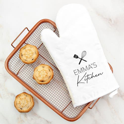 £21.99  Free UK Delivery -  Personalised Kitchen Oven Mitt