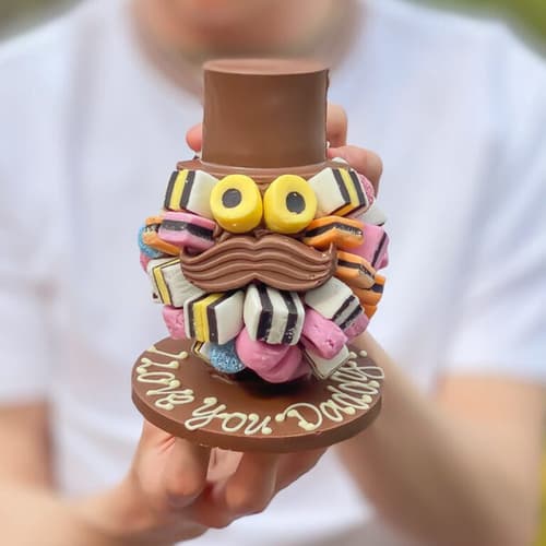 £27.99 - Free UK Delivery - Liquorice Allsorts® Head with Hat and Moustache