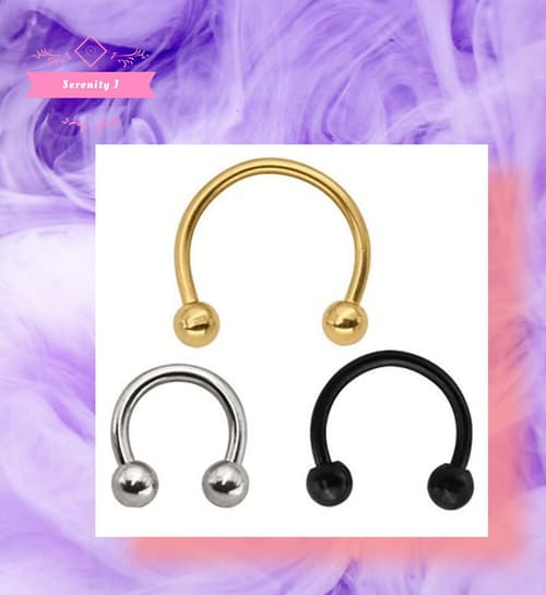 Stainless Steel Hoop Ring 16G - 3pcs Mixed Colours £7.95