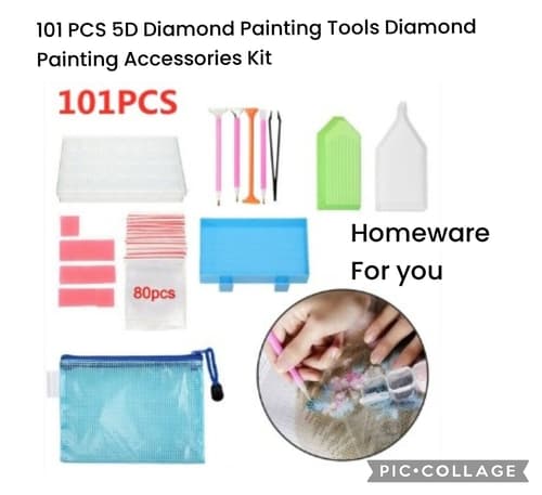 101 PCS 5D Diamond Painting Tools Diamond Painting Accessories Kit