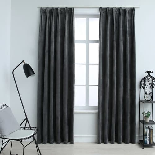Anthracite Blackout Curtains 140x245cm £55.00