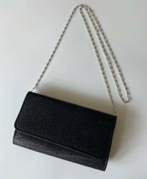 Win this Black Glittery Clutch Bag