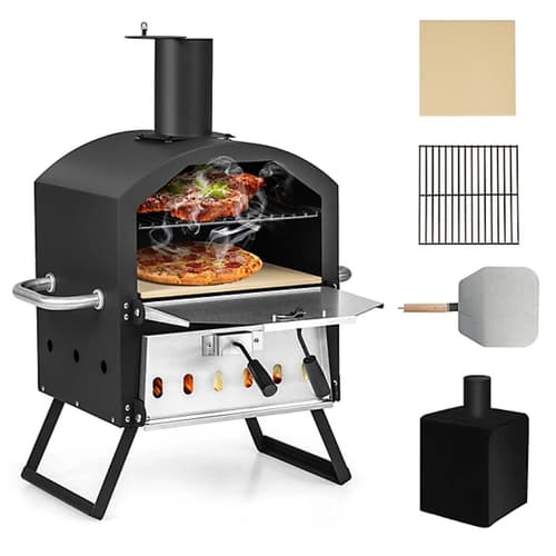 Slice into Savings: Save £10 on the Costway Outdoor Pizza Oven 2-layer!