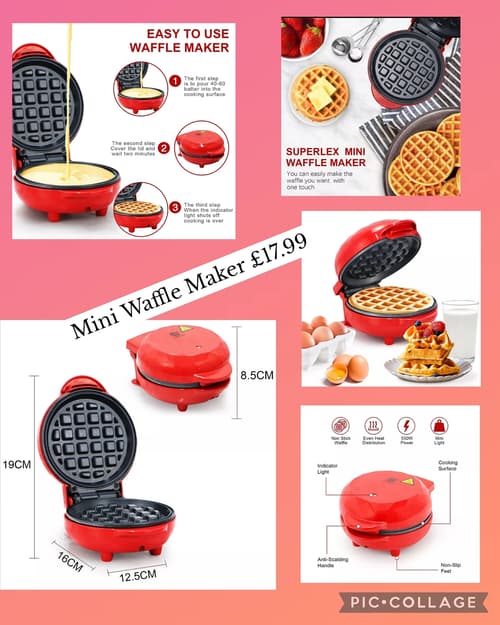 Mini Waffle Maker £17.99