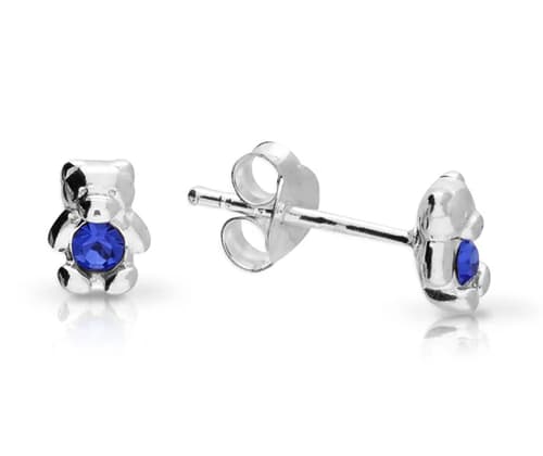 Save 20% on John Greed Signature Children's Silver September Birthstone Crystal Bear Stud Earrings!