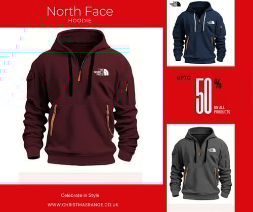 North Face Half Zip Hoodie Winter Thick North face Hoodie